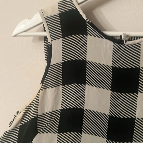 🦴Anthropologie - RAG & BONE Harper Magnified Houndstooth Silk SZ L - Picture 4 of 11